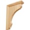 Ekena Millwork 2 1/2"W x 7"D x 10"H Large Thompson Wood Bracket, Red Oak BKTW02X07X10TMRO - alternate 1
